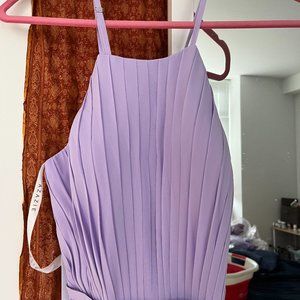 Azazie Dasha bridesmaid dress Chiffon Lilac size 10 NWT (only worn to try on)